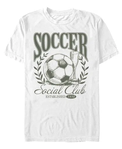 Fifth Sun Men's Soccer Social Club Graphic T-shirt In White