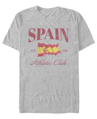 Fifth Sun Men's Soccer Spain Graphic T-shirt In Gray