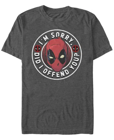 Fifth Sun Men's Sorry Not Sorry Short Sleeve T-shirt In Charcoal Heather