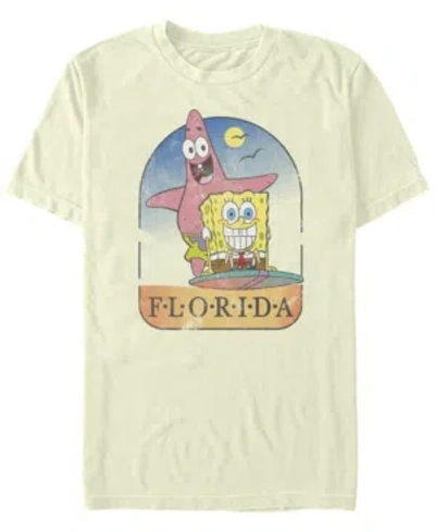 Fifth Sun Men's Sponge Florida Short Sleeve Crew T-shirt In Natural