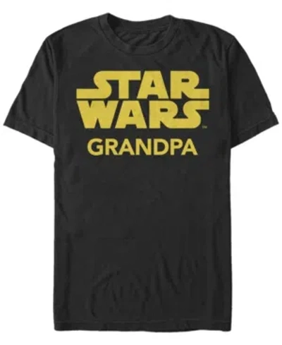 Fifth Sun Men's Star Wars Grandpa Short Sleeve Crew T-shirt In Black