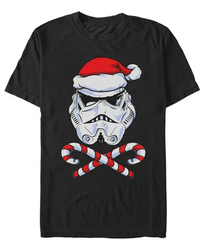 Fifth Sun Men's Star Wars Santa Trooper Holiday Graphic T-shirt In Black
