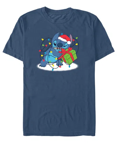 Fifth Sun Men's Stitch Lights Lilo & Stitch Graphic T-shirt In Multi