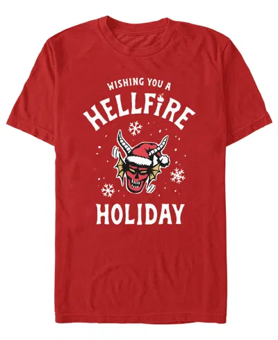 Fifth Sun Men's Stranger Things Hellfire Club T-shirt In Red