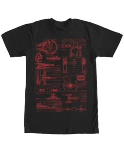 Fifth Sun Men's Super Schematics Short Sleeve Crew T-shirt In Black