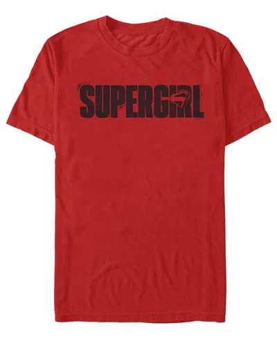 Fifth Sun Men's Supergirl Graphic Crewneck T-shirt In Red