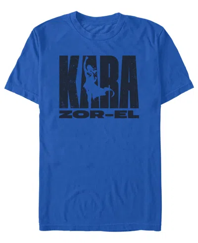 Fifth Sun Men's Supergirl Kara Zorel Graphic Short-sleeve T-shirt In Blue