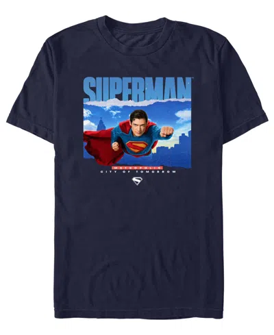 Fifth Sun Men's Superman 2025 Crewneck T-shirt In Blue