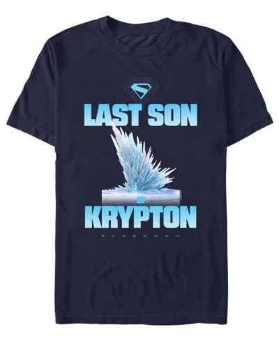 Fifth Sun Men's Superman 2025 Last Son Of Krypton Crewneck T-shirt In Blue