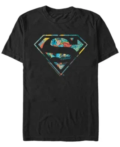 Fifth Sun Men's Superman Superman Night Short Sleeve T-shirt In Black