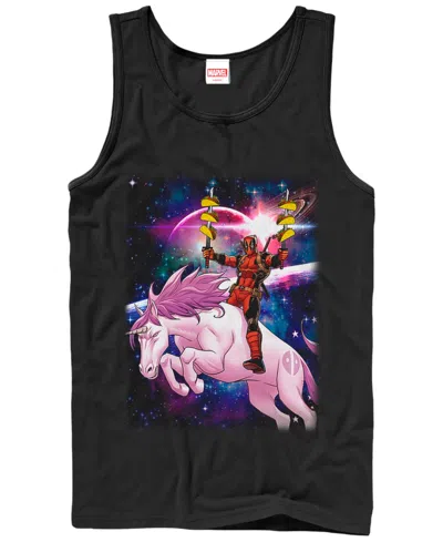Fifth Sun Mens Taco Unicorn Tank In Black