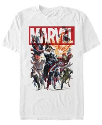 Fifth Sun Men's Team Avengers Short Sleeve Crew T-shirt In White