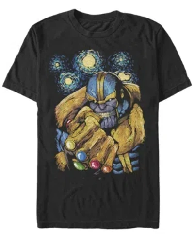 Fifth Sun Men's Thanos Night Short Sleeve Crew T-shirt In Black