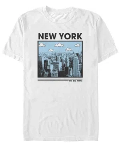 Fifth Sun Men's The Big Apple Short Sleeve Crew T-shirt In White
