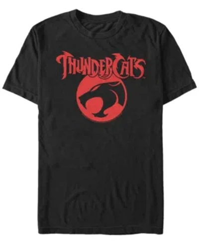 Fifth Sun Men's Thundercats Logo Rearranged Short Sleeve T-shirt In Black