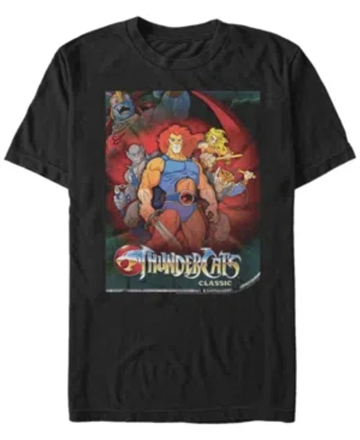 Fifth Sun Men's Thundercats Poster Short Sleeve T-shirt In Black