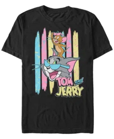 Fifth Sun Men's Tom Jerry 90s Pastel Sunglasses Tj Short Sleeve T-shirt In Black