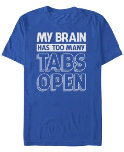 Fifth Sun Men's Too Many Tabs Short Sleeve Crew T-shirt In Royal