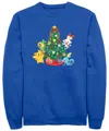 Fifth Sun Men's Tree Crew Fleece Pullover Sweatshirt In Royal