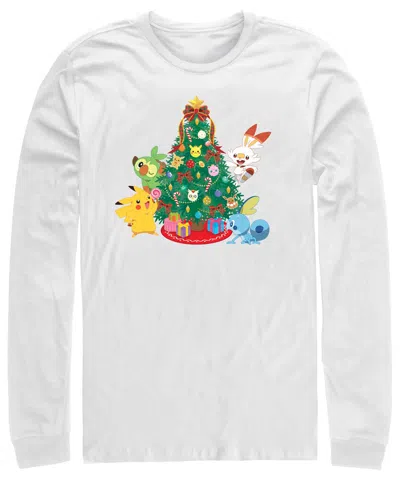 Fifth Sun Men's Tree Crew Long Sleeve T-shirt In White