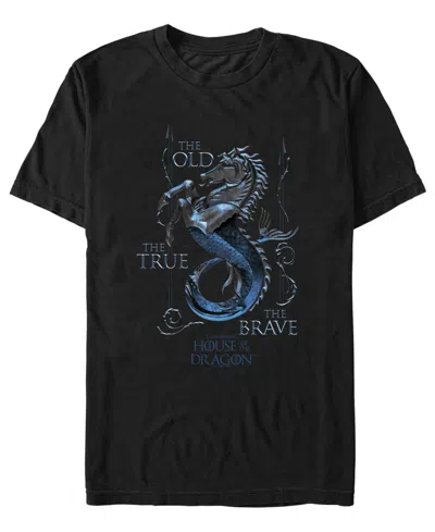 Fifth Sun Men's True And Brave Badge Graphic T-shirt In Black