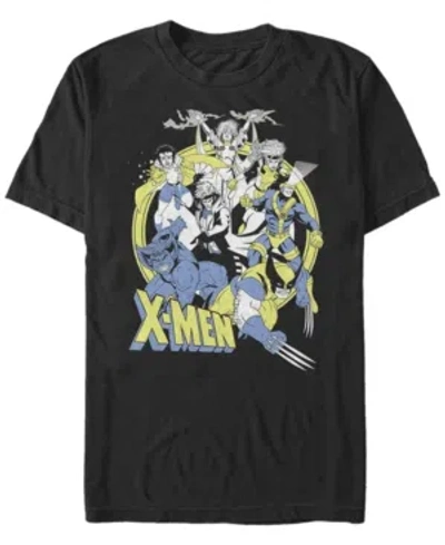 Fifth Sun Men's Vintage-like X-men Short Sleeve Crew T-shirt In Black