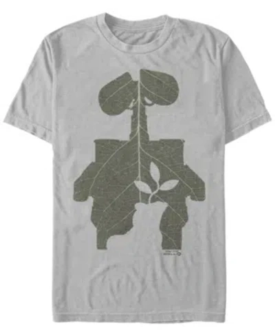 Fifth Sun Men's Wall-e Leaf Fill Short Sleeve Crew T-shirt In Silver