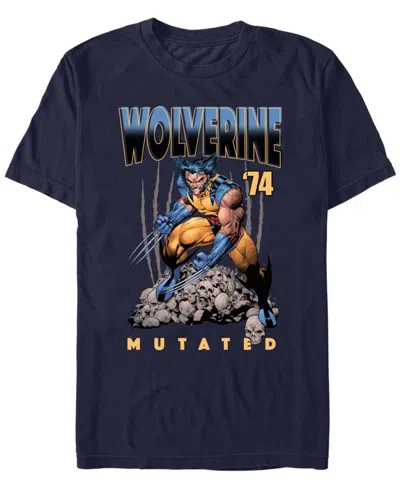 Fifth Sun Mens Wolverine Mutated Short Sleeve T-shirt In Navy