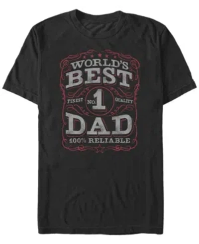 Fifth Sun Men's Worlds Best Short Sleeve Crew T-shirt In Black