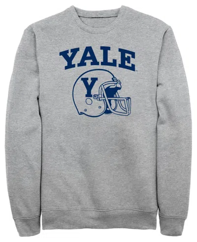 Fifth Sun Men's Yale Football Helmet Graphic Crewneck Sweatshirt In Gray