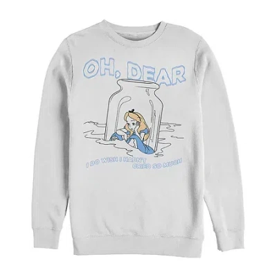 Fifth Sun Mens Crew Neck Long Sleeve Alice In Wonderland Sweatshirt In Multi