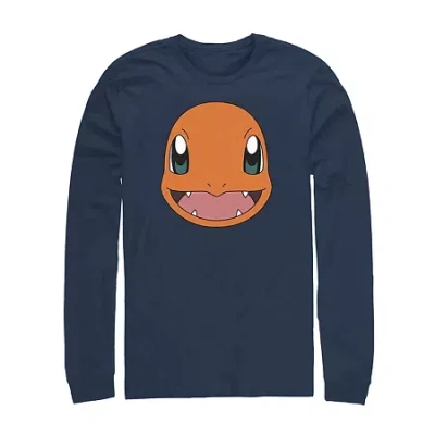 Fifth Sun Mens Crew Neck Long Sleeve Classic Fit Graphic T-shirt In Blue