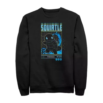 Fifth Sun Mens Crew Neck Long Sleeve Pokeman Sweatshirt In Black