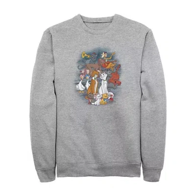 Fifth Sun Mens Crew Neck Long Sleeve The Aristocats Sweatshirt In Gray