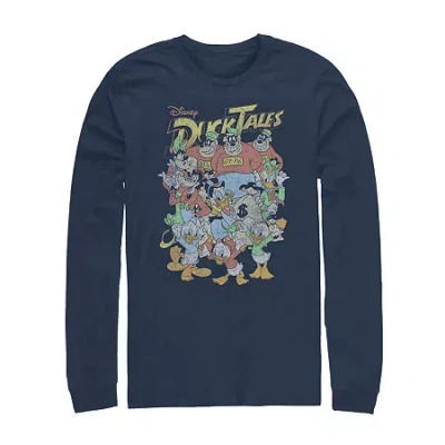 Fifth Sun Mens Long Sleeve Duck Tales Graphic T-shirt In Blue