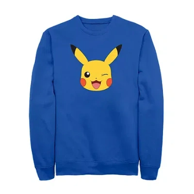 Fifth Sun Mens Long Sleeve Pokemon Sweatshirt In Blue