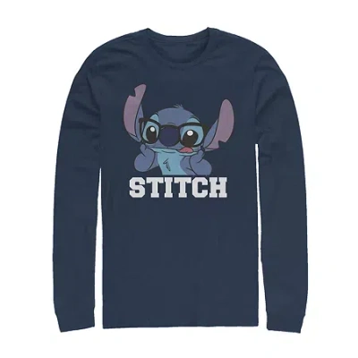 Fifth Sun Mens Long Sleeve Stitch Graphic T-shirt In Blue