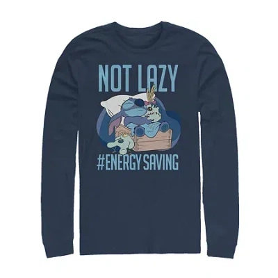 Fifth Sun Mens Long Sleeve Stitch Graphic T-shirt In Blue