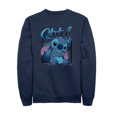 Fifth Sun Mens Long Sleeve Stitch Sweatshirt In Blue
