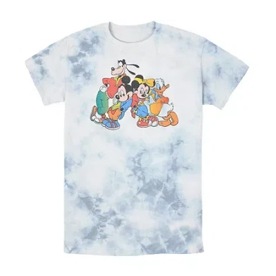 Fifth Sun Mens Short Sleeve Mickey And Friends Graphic T-shirt In White
