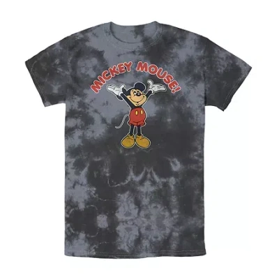 Fifth Sun Mens Short Sleeve Mickey Mouse Graphic T-shirt In Black