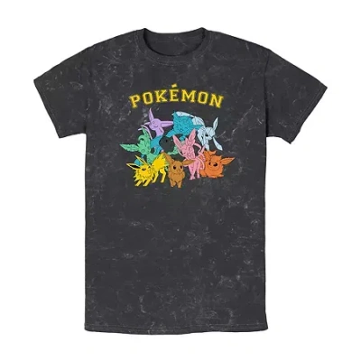 Fifth Sun Mens Short Sleeve Pokemon Graphic T-shirt In Black