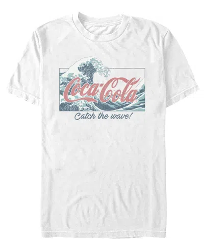 Fifth Sun Men'sâ Coca-cola Catching Wave T-shirt In White