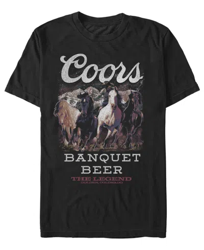 Fifth Sun Men'sâ Coors Coors Horses T-shirt In Black