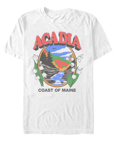 Fifth Sun Men'sâ Generic Coastal Maine T-shirt In White