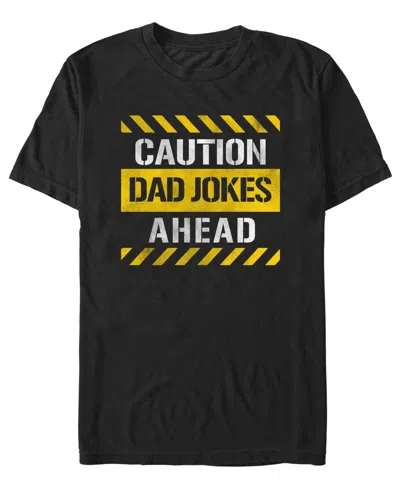 Fifth Sun Men'sâ Generic Dad Jokes Ahead T-shirt In Black
