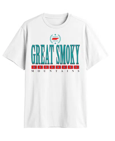 Fifth Sun Men'sâ Generic Smokey Flag Lineup T-shirt In White
