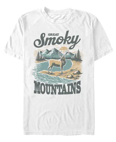 Fifth Sun Men'sâ Generic Smoky Elk T-shirt In White