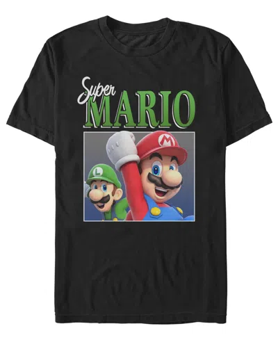 Fifth Sun Men'sâ Nintendo Mario Fist Up T-shirt In Black