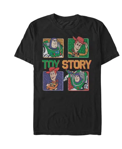 Fifth Sun Men'sâ Toy Story Ninties Foursquare T-shirt In Black
